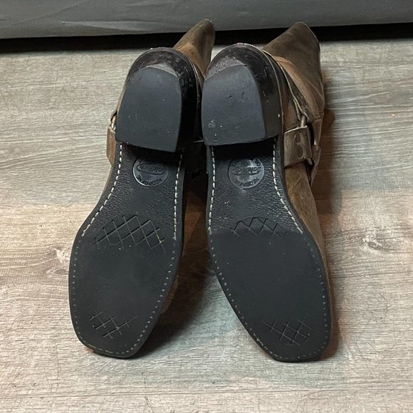 Frye Women's Harness 12R Leather Boots - Tan - US 8 - Picture 9 of 10